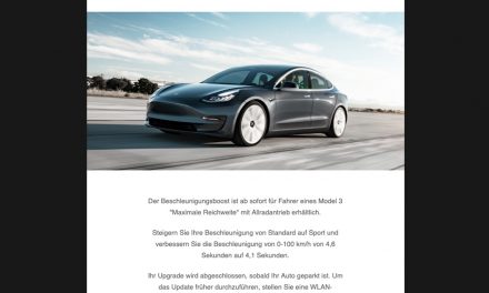 Tesla Performance Update: bessere Beschleunigung kaufen
